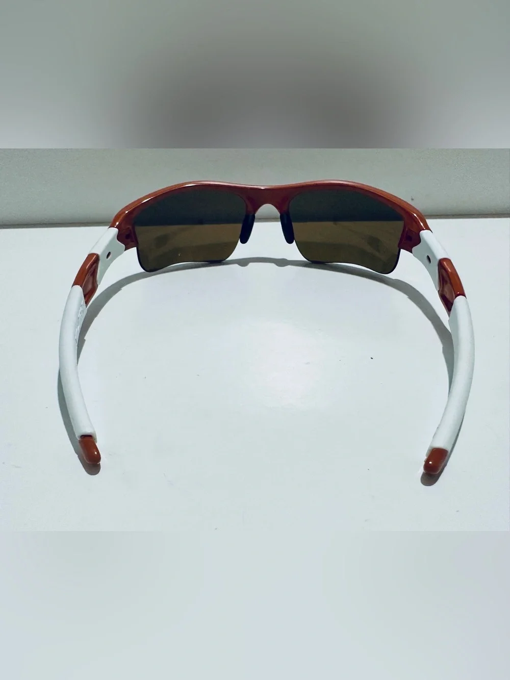 RARE U of Texas colors - Oakley Flak Jacket XLJ Burnt Orange/Bronze Polarized